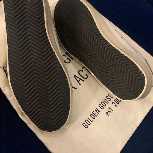 Authentic Golden Goose with leopard print star and silver laces - Picture 4 of 9